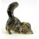 Hungarian Porcelain Hollohaza Persian Cat Figurine 