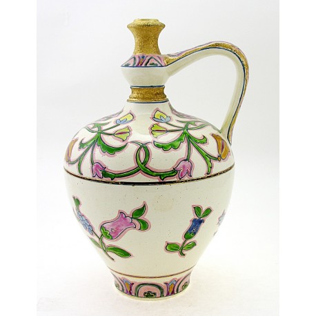 Antique Hungarian Porcelain Jug Fischer J. Budapest Jug