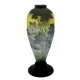 Large Cameo Glass Vase with Mountains