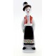 Hungarian Porcelain Hollohaza Boy Figurine in Traditional Dress
