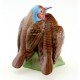 Hungarian Porcelain Hollohaza Loving Birds Figurine