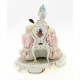 Dresden Lace Figurine – Sitting Lady Playing on Guitar
