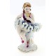 Dresden Lace Ballerina Girl Figurine with Mirror