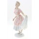 German Porcelain Wallendorf Girl in Dress Retro