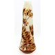 Cameo Glass Art Nouveau Vase with Butterfly Signed Daum Nancy Tip