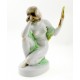Herend Porcelain Woman Figurine with Mirror 