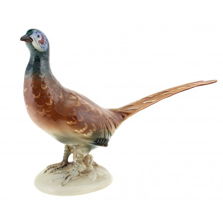 Large Royal Dux Pheasant Figurine 