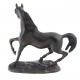 Solid Bronze Horse Figurine Signed