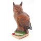 Vienna Bronze Cold Painted Solid Bronze Owl on Book Figurine 