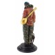 Large Bronze Clown Sculpture with Dog 25-inch Tall