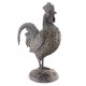 Life Size Solid Bronze Rooster Sculpture 20 Inch Tall