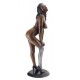 Solid Bronze Woman Sculpture 22 Inch Tall
