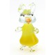 Murano Style Art Glass Pig Figurine Yellow