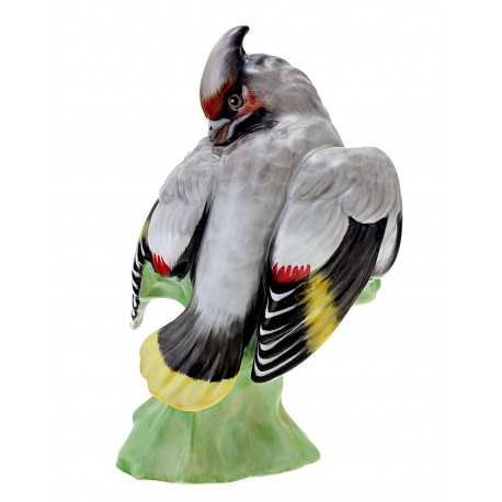 Hungarian Porcelain Bird Figurine By Hollohaza