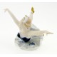 Vintage Wallendorf Porcelain Cobalt Ballerina Figurine