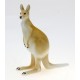 Hollohaza Kangoroo Figurine Hungarian Porcelain