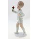 Wallendorf Boy Figurine with Flower German Porcelain