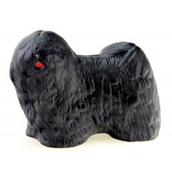 Hollohaza Puli Dog Figurine – Black 