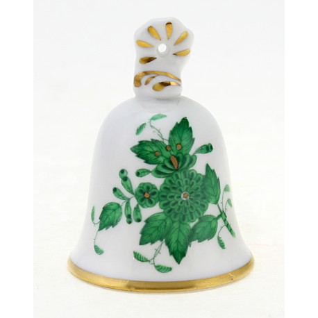 Herend Green Chinese Bouquet Bell - Small