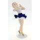 Wallendorf Cobalt Ballerina Girl Figurine - Small