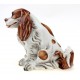 Vintage Capodimonte Sitting Spaniel Dog Figurine – Signed 