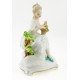 Wallendorf Porcelain Woman Figurine with Lamb