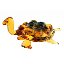 Murano Style Art Glass Turtle Figurine 