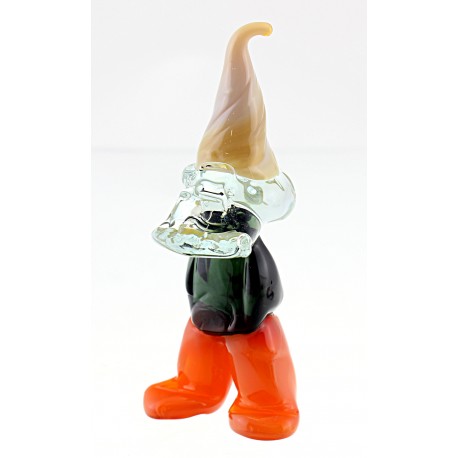 Murano Style Art Glass Dwarf Figurine 