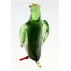 Murano Style Art Glass Green Penguin Figurine 