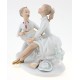 Vintage Wallendorf Figurine Young Pair with Guitar 