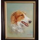 Oil Painting By Jozsef Csiszar – Borzoi Dog Portrait 