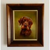Oil Painting By Jozsef Csiszar – Fox Terrier Dog Portrait 