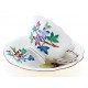 Herend Mocha Coffee Cup & Saucer Dated 1944