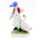 Antique Herend Girl Figurine with Goose