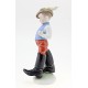 Vintage Hungarian Porcelain Herend Boy Figurine in Big Boots