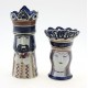 Rare Royal Copenhagen King & Queen Chess Figurines Vases