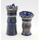 Rare Royal Copenhagen King & Queen Chess Figurines Vases