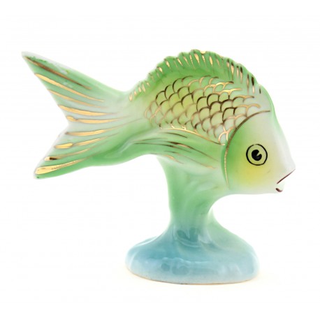 Vintage Hollohaza Porcelain Fish Figurine