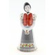 Vintage Hollohaza Girl Figurine in Folk Dress