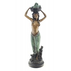 Solid Bronze Woman Figurine