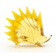 Murano Style Art Glass Hedgehog Figurine Yellow