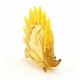Murano Style Art Glass Hedgehog Figurine Yellow