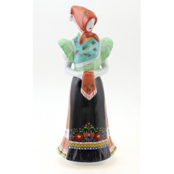 Hollohaza Woman Figurine in Folk Dress
