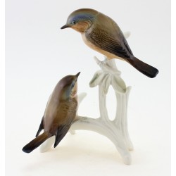 Vintage Karl ENS Pair of Robin Bird Figurine 
