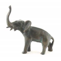 Vintage Solid Bronze Elephant Figurine
