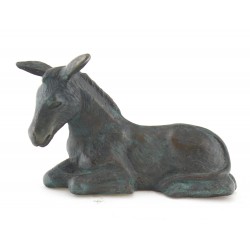 Vintage Solid Bronze Donkey Figurine