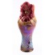 Ferenc Halmos Vase with Flower Hungarian Art Pottery Vase