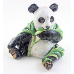 Lynn Chase Sitting Panda Bear Figurine Made by Hollohaza