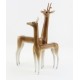 Vintage Hollohaza Art Deco Pair of Deers Figurine Hungarian Porcelain