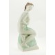 Vintage Hungarian Porcelain Woman Figurine – Large